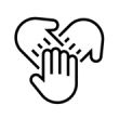 Icon shows three hands meeting in a circle