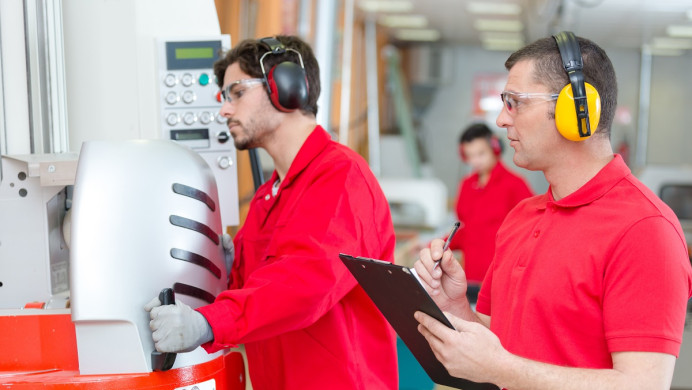 Tutor assesses apprentice